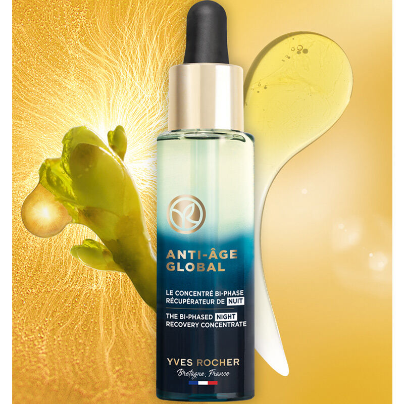 Yves Rocher Anti-Age Global Bi-Phase Night Serum for Radiance 30 ml
