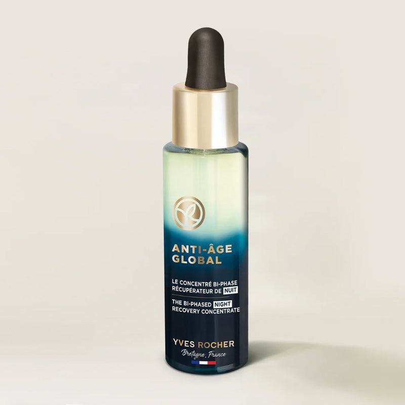 Yves Rocher Anti-Age Global Bi-Phase Night Serum for Radiance 30 ml