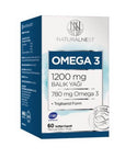 Naturalnest Omega-3 1200mg Fish Oil Capsules - 60 Softgels for Heart Health Support - image 2