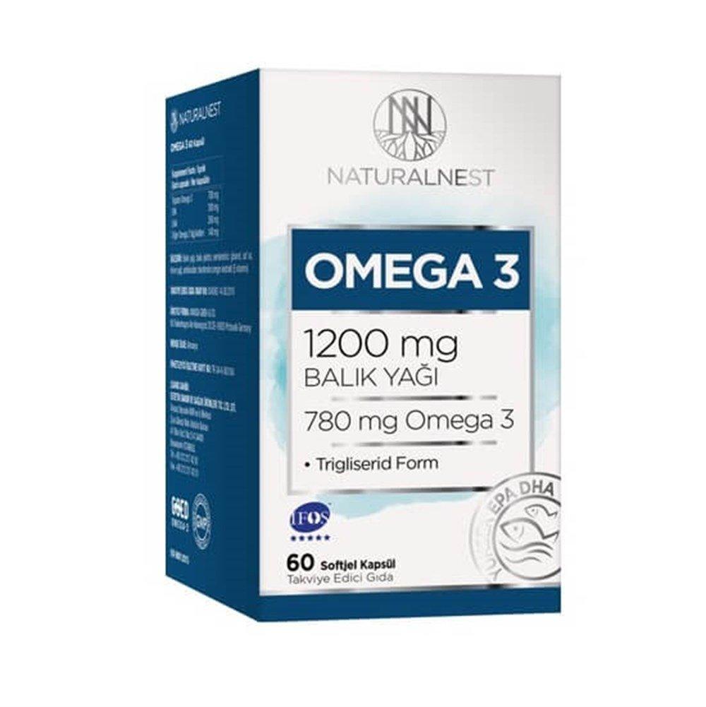 Naturalnest Omega 3 1200mg - Omega 3 Fish Oil Softgel Capsules | 60ct - image 2