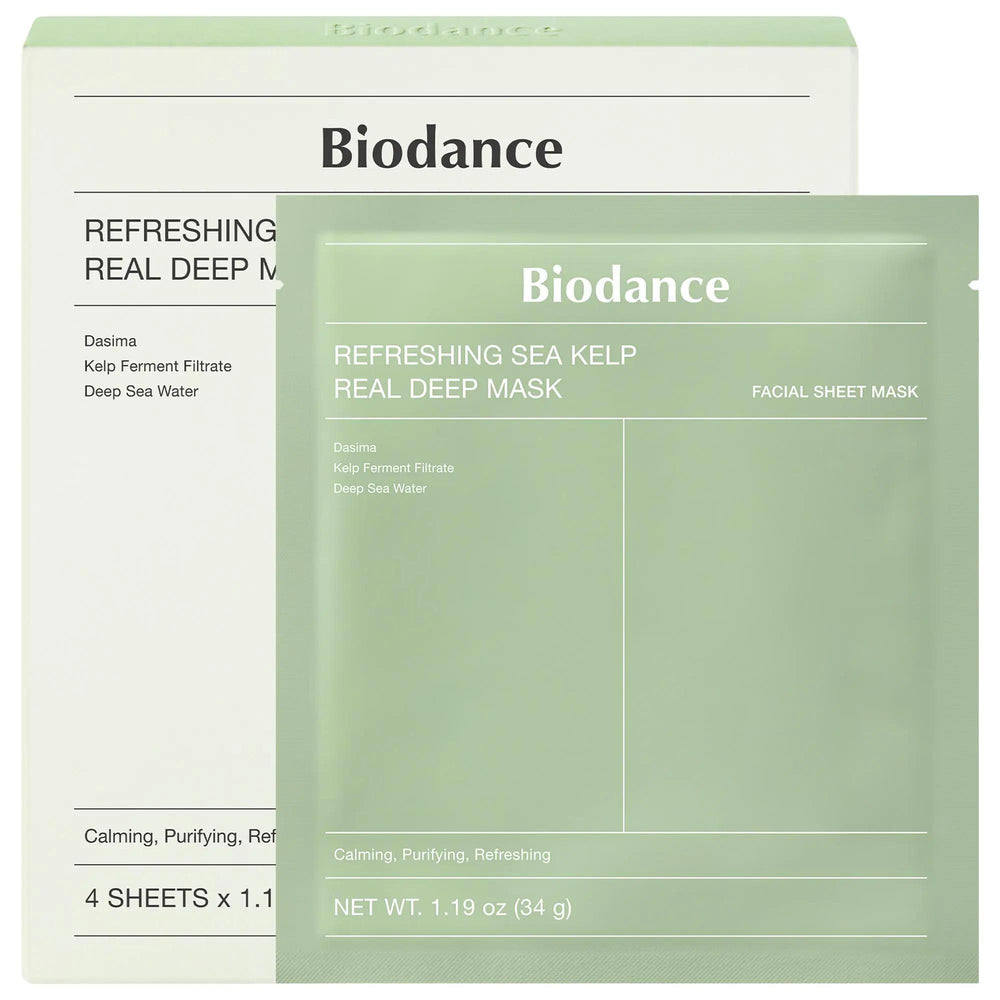 Refreshing Sea Kelp Facial Mask - Calming & Sebum Control for Oily Skin Refreshing Sea Kelp Facial Mask for Oily Skin Facial Mask, Skincare for Oily Skin, Natural Skincare Ingredients, Soothing Facial Mask, Sebum Control, Calming Mask, Hydrating Mask, Gel-type Mask, Sea Kelp, Deep Sea Water, Skincare Routine, Pre-event Skincare, Sensitive Skin, Normal Skin, Combination Skin, Oily Skin