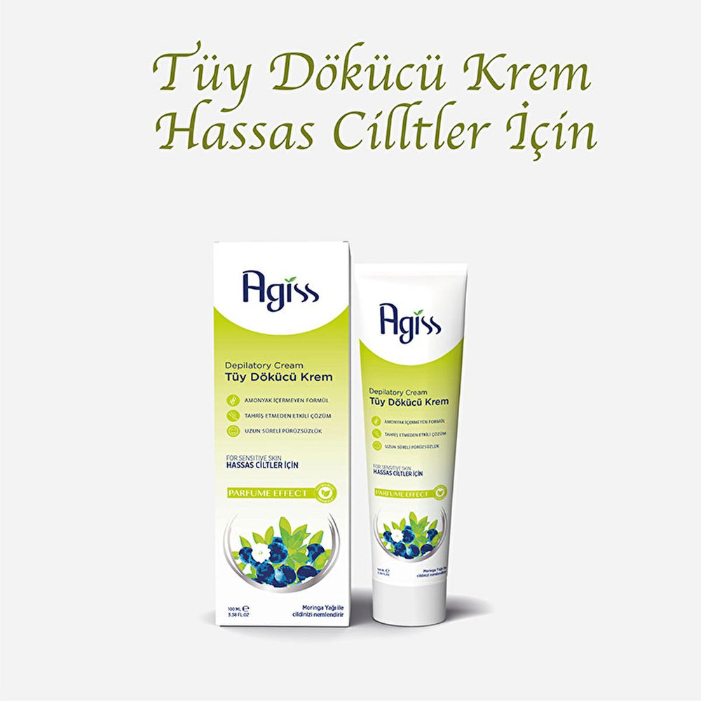 Agiss Hair Removal Cream for Sensitive Skin - 3.38 fl oz, Ammonia-Free, Clinically Tested - view 2