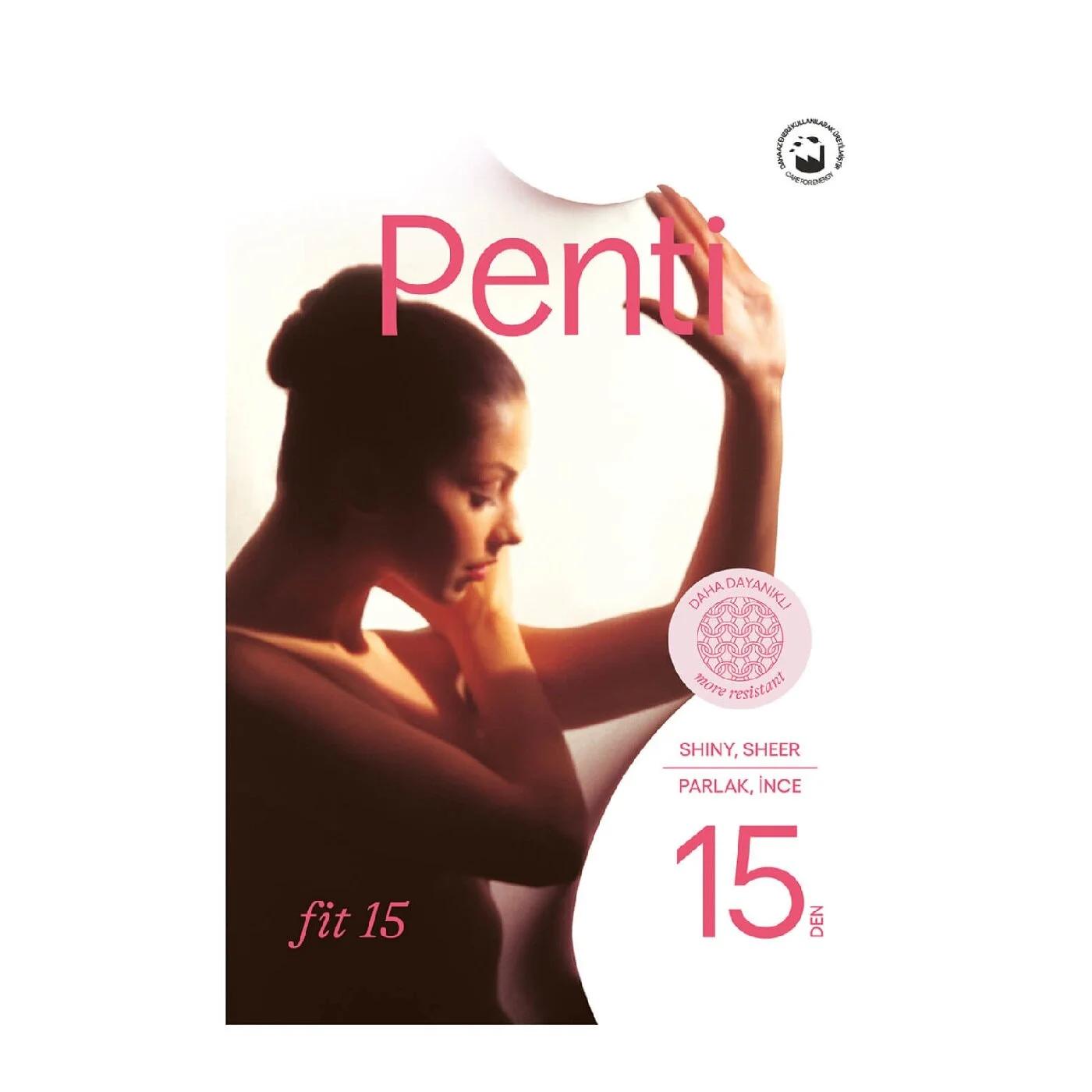 Penti Fit 15 Sheer Damson Tights Elegant Plum Pantyhose Size 2