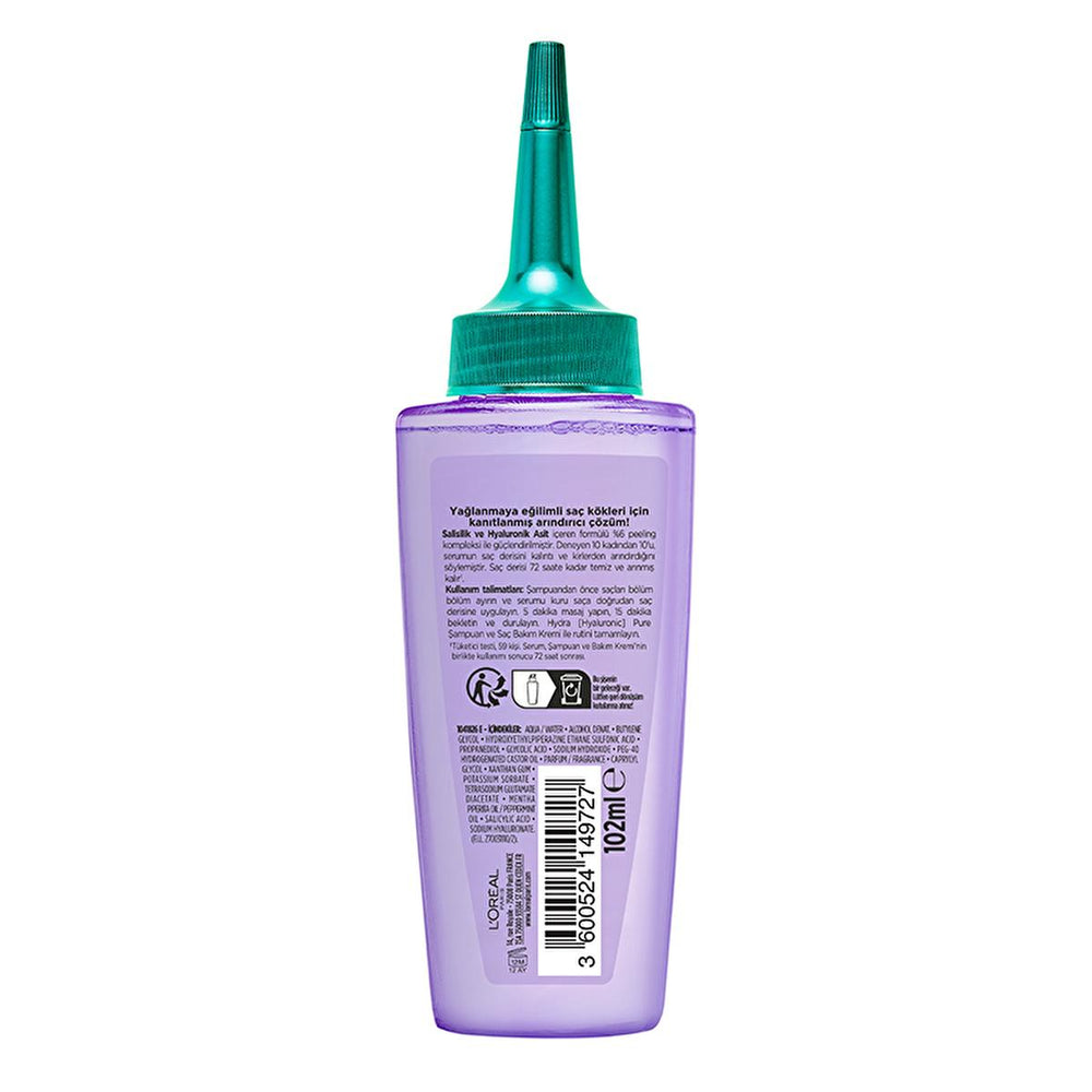 L'Oreal Paris Elseve Hydra Hyaluronic Scalp Serum: Deep Cleansing Anti-Oil Treatment with Salicylic & Hyaluronic Acid for Lasting Freshness L'Oreal Scalp Serum: Anti-Oil, Cleansing, Hyaluronic Acid scalp serum, oily scalp treatment, salicylic acid scalp, hyaluronic acid scalp serum, peeling scalp serum, anti-oil scalp serum, scalp cleansing serum, dandruff serum, oily scalp, scalp treatment, salicylic acid, hyaluronic acid, peeling complex, scalp cleanse, scalp exfoliate, dry scalp, product buildup, hair ca