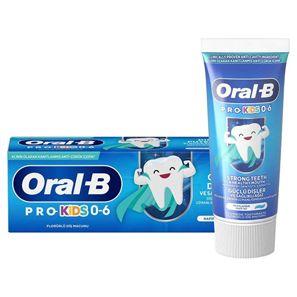 Oral-B Pro Kids Children's Toothpaste - Sodium Fluoride for Strong Teeth, Bubble Mint Flavor, 1.69 fl oz - view 4