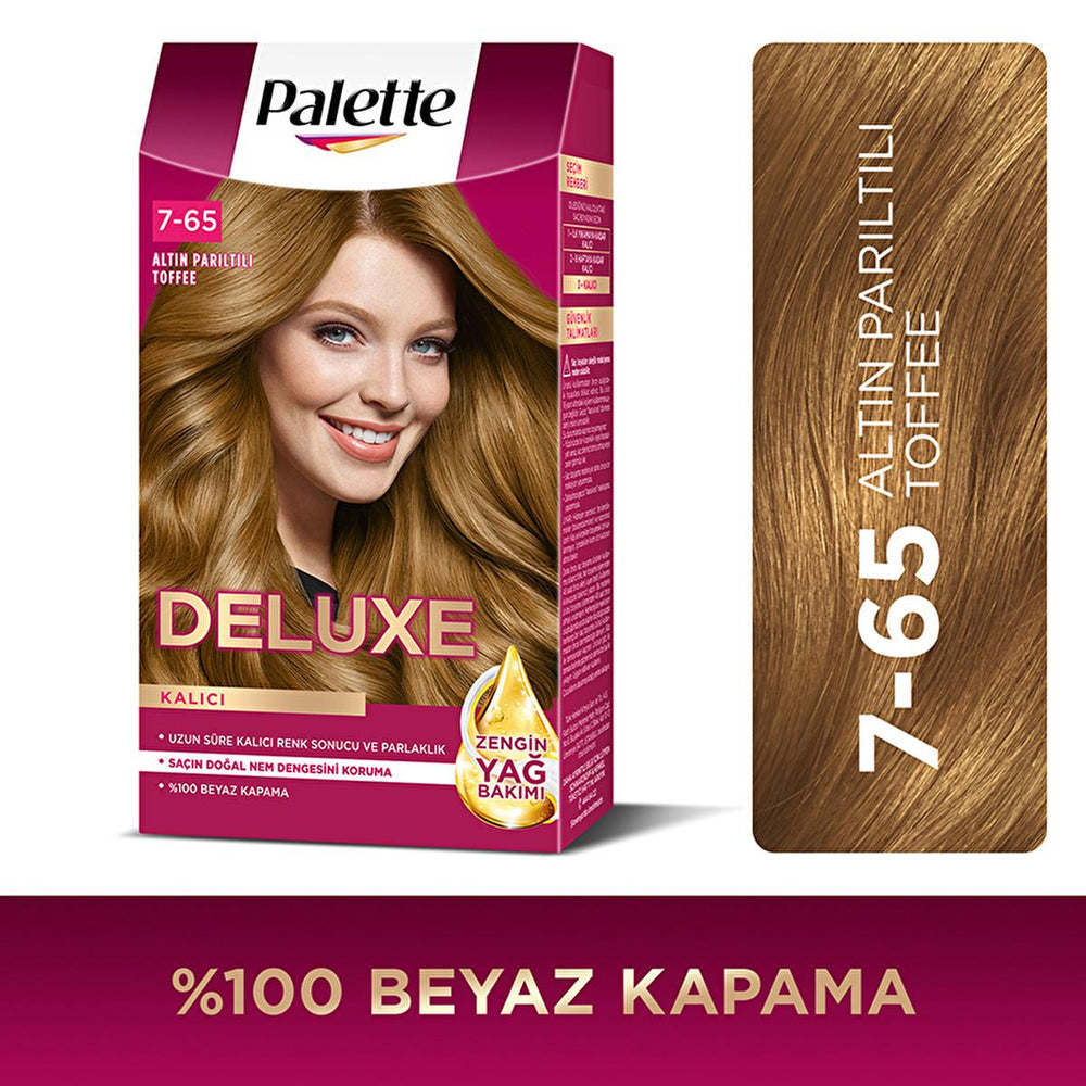 Palette Deluxe Golden Toffee Hair Dye 7-65 - Long-Lasting Nourishing Hair Color - view 4