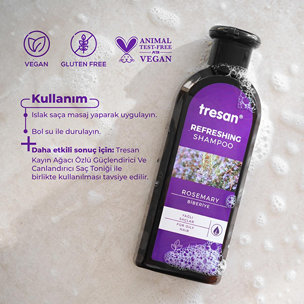 Tresan Rosemary Shampoo for Oily Hair - Nourishing, Gluten-Free, Paraben-Free, Daily Use - 10.14 fl oz Tresan Rosemary Shampoo - Nourishing & Gluten-Free rosemary shampoo, oily hair care, paraben-free shampoo, gluten-free hair products, daily use shampoo, nourishing shampoo, hair care, natural ingredients, rosemary extract, healthy hair, vibrant hair, hair nourishment, scalp care, gentle shampoo