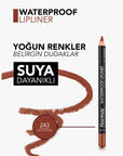 Flormar Mat Lip Liner - Waterproof, High Pigment, Long Lasting Lip Color for Precise Definition - view 2