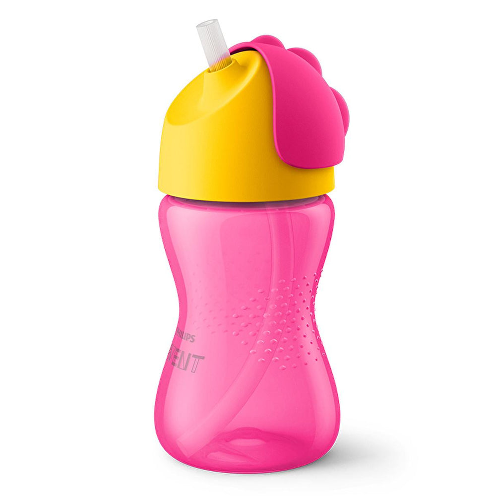 Philips Avent Bendy Straw Sippy Cup for Toddlers 12+ Months - 300ml/10oz Pink - view 2