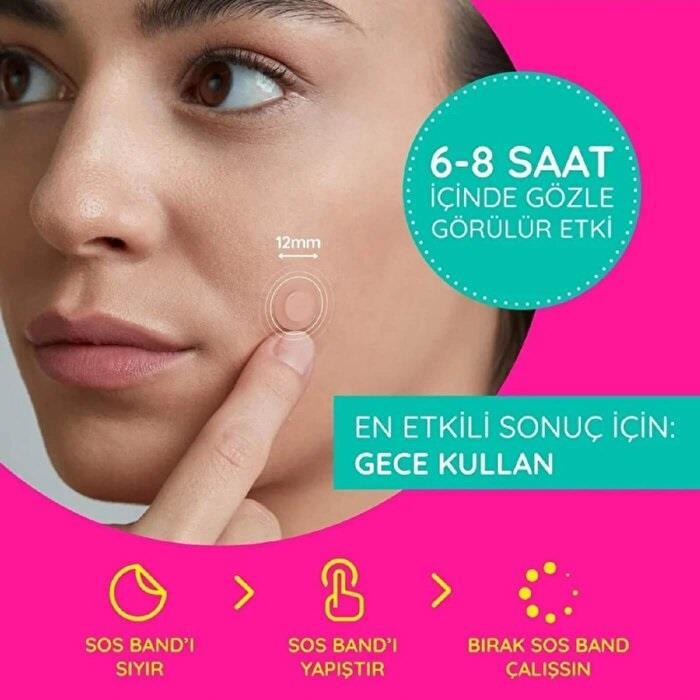 Stick On Spots SOS Akne Bandı - Hydrocolloid Acne Patches for Effective Acne Treatment - 15 Count Stick On Spots SOS Akne Bandı - Hydrocolloid Acne Patches acne patches, hydrocolloid acne treatment, SOS Akne Bandı, Stick On Spots, akne tedavisi, acne treatment, skincare, clear skin, hydrocolloid patches, acne solutions, skincare essentials, overnight acne treatment