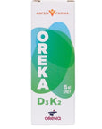 Oreka Vitamin D3K2 Spray 15ml - Boost Bone Health & Cardiovascular Wellness - Vitamin & Supplement