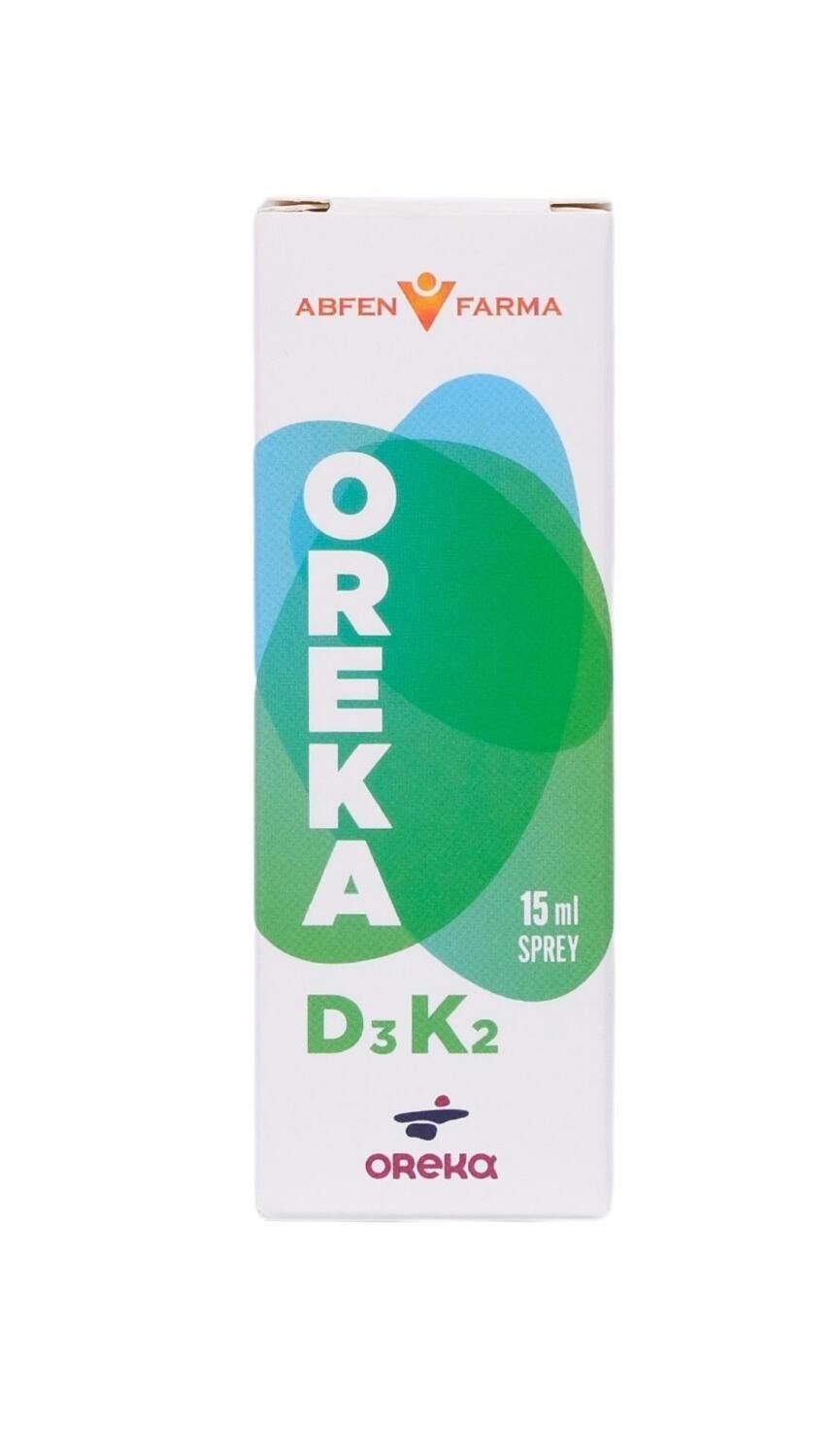 Oreka Vitamin D3K2 Spray 15ml - Boost Bone Health & Cardiovascular Wellness Oreka Vitamin D3K2 Spray - Supports Bone & Heart Health Vitamin D3K2 Spray, Vitamin D supplement, Vitamin K2 supplement, Dietary supplement spray, Health and wellness products, Bone health support, Cardiovascular wellness, Convenient supplementation, Easy to use, Health-conscious individuals, Dietary supplements