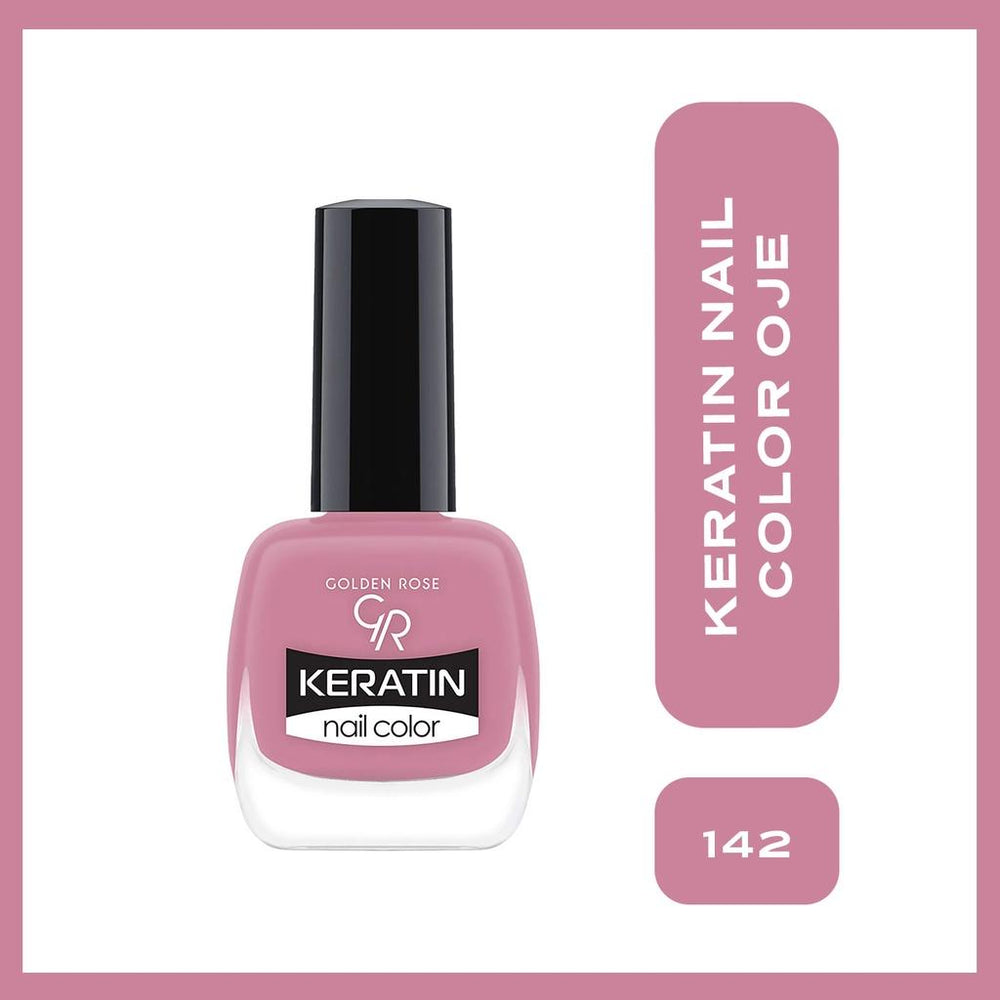 Golden Rose Keratin Nail Color No: 142 Pink Polish 10.5ml