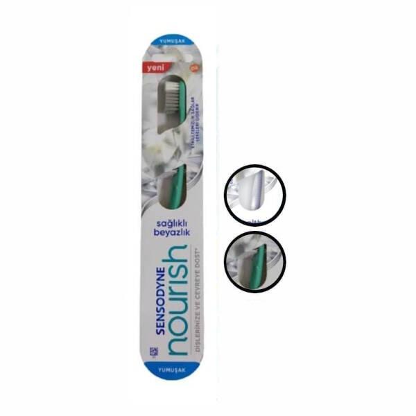 Sensodyne Nourish Soft Manual Toothbrush for Sensitive Teeth - Gentle Oral Care, Soft Bristle Toothbrush Sensodyne Nourish Soft Toothbrush for Sensitive Teeth manual toothbrush, sensitive teeth toothbrush, soft bristle toothbrush, Sensodyne Nourish, gentle oral care, oral hygiene, sensitive teeth care, toothbrush for sensitive gums, dental care, Sensodyne brand