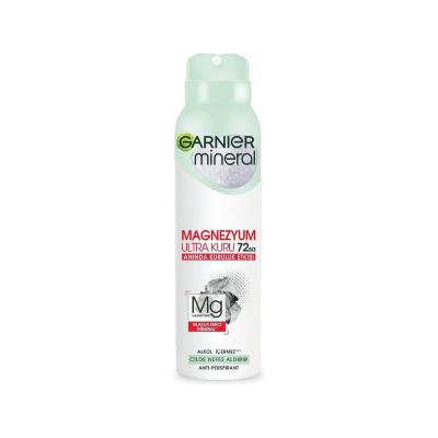 Garnier Mineral Magnezyum Ultra Dry Deodorant Spray - 72 Hour Protection, Alcohol-Free, Natural Magnesium Garnier Mineral Ultra Dry Deodorant Spray - 72hr Protection Garnier Mineral Deodorant, Ultra Dry Deodorant Spray, 72-hour deodorant protection, Alcohol-free deodorant, Natural Magnesium deodorant, Deodorant Spray, Long-lasting deodorant, Natural deodorant, Sensitive skin deodorant, Men's grooming, Women's grooming, Personal care, Hygiene products