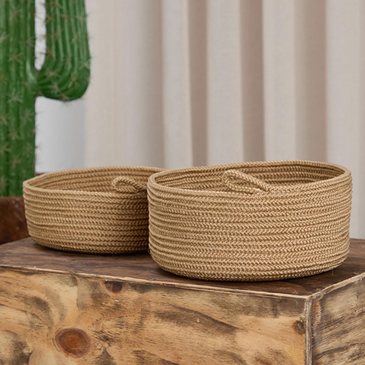Coco Clementine 2-Piece Jute Storage Baskets Set - Eco-Friendly Home Organization Solution Coco Clementine Jute Storage Baskets - Eco-Friendly Organization Jute storage baskets, Home organization, Natural fiber decor, Eco-friendly home accessories, Modern storage solutions, Storage baskets, Natural jute yarn, Sustainable home decor, Home organization ideas, Eco-friendly storage, Minimalist decor, Modern home accessories, Organizer baskets, Jute baskets, Clutter-free living, Home decor ideas