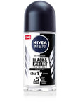 Nivea Men Invisible Deodorant Roll-On - Black & White Protection | 1.69 fl oz - Deodorant