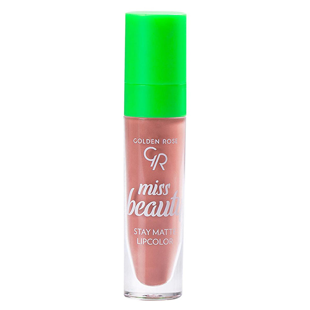Golden Rose Miss Beauty Stay Matte Lipcolor: Long Lasting, Non-Drying, Intense Color Lipstick - Warm Kiss Shade Golden Rose Stay Matte Lipstick: Long Lasting, Intense Color matte lipstick, long lasting lipstick, non drying matte lipstick, volumizing lipstick, intense color lipstick, stay matte lipcolor, golden rose lipstick, warm kiss lipstick, matte lip color 02, best matte lipstick, lipstick, lip color, matte finish, long-lasting, non-drying, volumizing, intense color, golden rose, warm kiss, lip product,