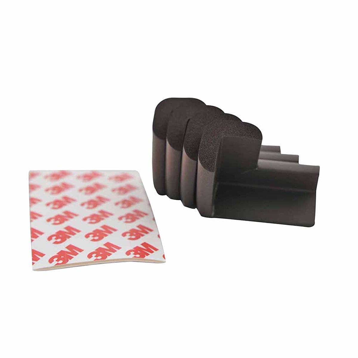 Miny Baby Brown Corner Protector - Soft Rubber Child Safety Protectors for Furniture Edges (4 Pack) Miny Baby Brown Corner Protector - Child Safety Solution baby corner protector, child safety corner protector, rubber corner protector, brown corner protector, childproofing corner protectors, baby safety products, child safety products, furniture edge protectors, soft rubber corner protectors, home safety solutions