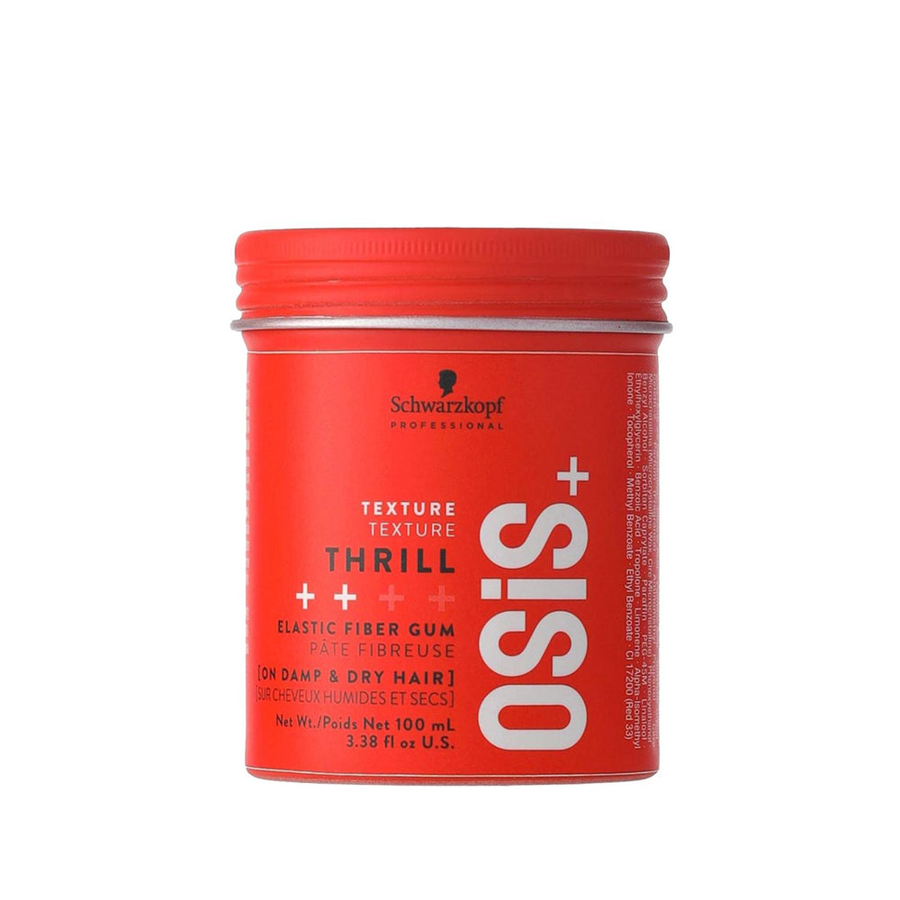 Schwarzkopf Osis+ Texture Thrill Elastic Fiber Hair Styling Gum - Strong Hold, Texture & Definition for All Hair - Hair Care