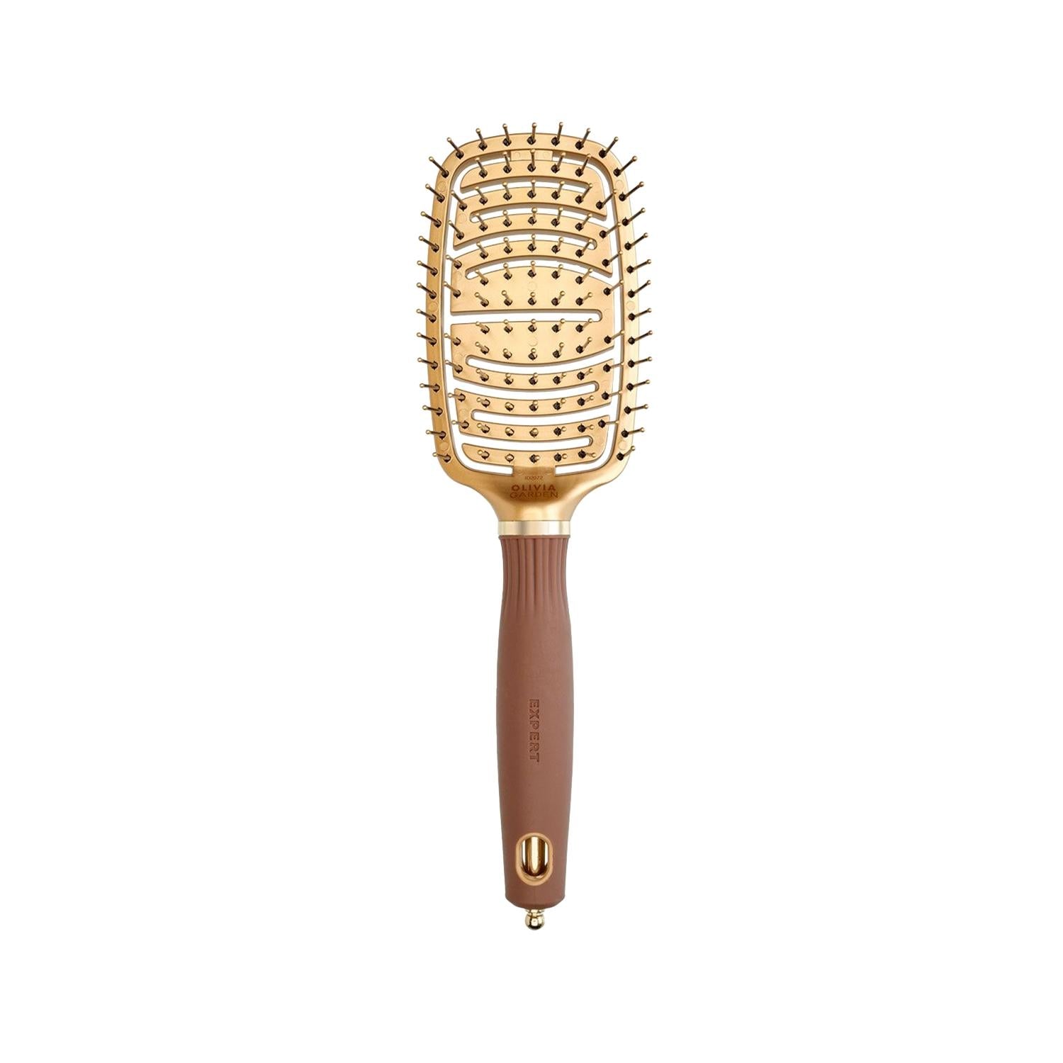 Olivia Garden Expert Care Hair Brush: Flexible Nylon Bristles for Detangling &amp; Sensitive Scalp Comfort Olivia Garden Hair Brush: Detangle Gently &amp; Comfortably Olivia Garden brush, hair brush, nylon bristle brush, flexible hair brush, detangling brush, expert care hair brush, sensitive scalp brush, hair care, styling brush, comfortable brush, ergonomic brush, scalp massage, hair health, gold brown brush, flexible head brush, gifts for her, gifts for women, daily detangling, sensitive scalp, styling, hair too