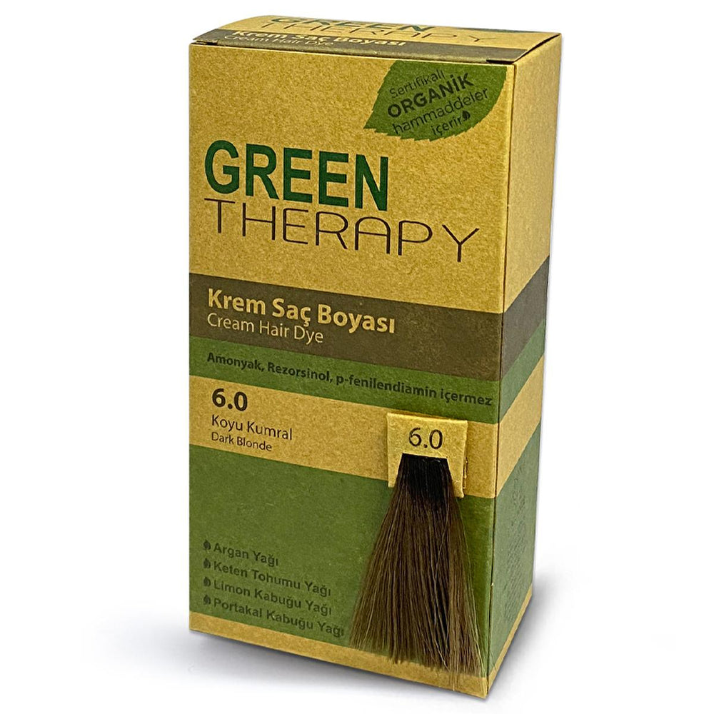 Green Therapy Ammonia-Free Argan Oil Hair Dye - Nourishing, Chemical-Free Hair Color for Natural Look