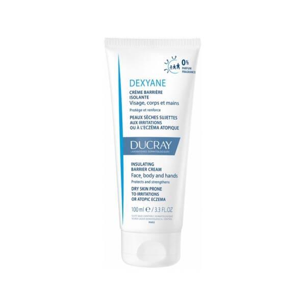 ducray dexyane barrier cream front view, ducray dexyane barrier cream texture, ducray dexyane barrier cream packaging Ducray Dexyane Barrier Cream - Moisturizing Formula | 100ml Ducray Dexyane Barrier Cream | 100ml ducray, barrier-cream, sensitive-skin, moisturizer, kids-skin-care, family-friendly, skin-care, dry-skin-relief, ai-generated, topical-cream