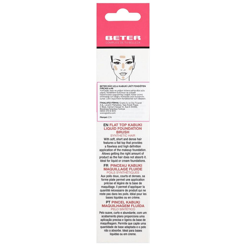 Beter Flat Kabuki Liquid Foundation Brush No. 46