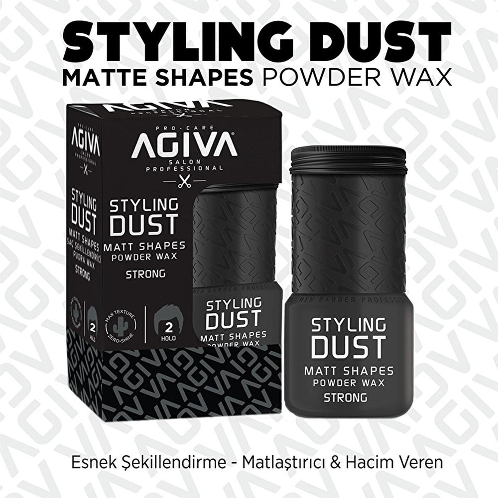 Agiva Hair Wax Powder 20g - Matte Finish, Volumizing & Oil Control for Men & Women - view 2