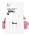 Eklips Satin Bow Ribbon Hair Clip for Elegant Styling, Powder Pink