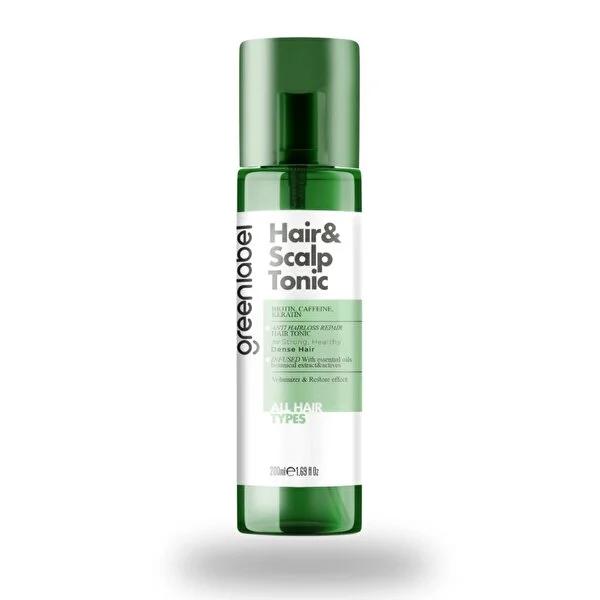 Greenlabel Hair & Scalp Tonic - Biotin, Caffeine, Keratin for Hair Loss Treatment, 6.76 fl oz Greenlabel Hair & Scalp Tonic - Strengthens & Promotes Growth Hair Tonic, Scalp Tonic, Hair Loss Treatment, Hair Growth Serum, Biotin Hair Care, Caffeine Hair Product, Keratin Hair Treatment, Natural Hair Care, Hair Strengthening Product, hair care, hair growth, scalp health, biotin, caffeine, keratin