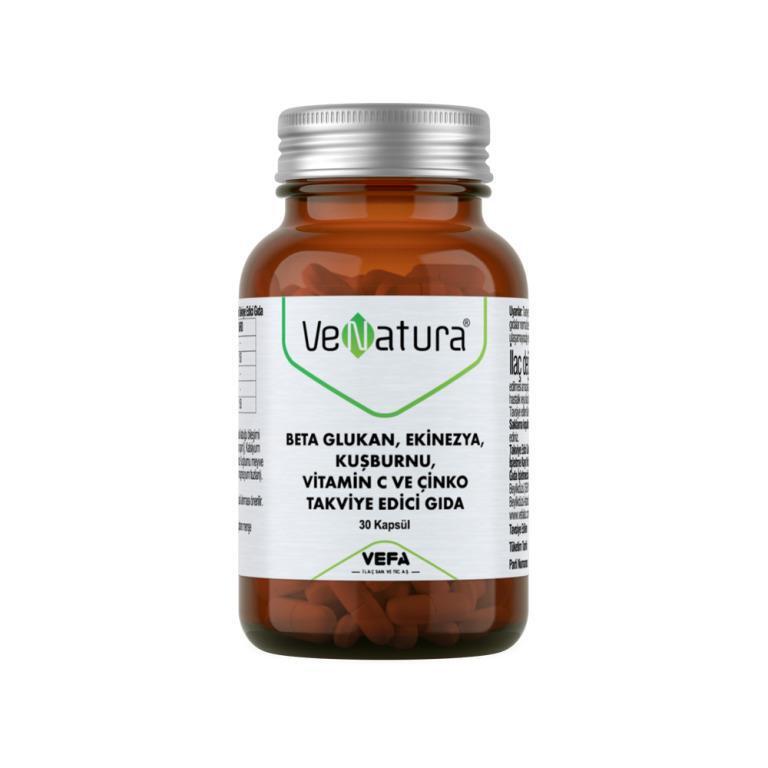 VeNatura Immune Support Supplement - Beta Glukan, Vitamin C, Zinc, Echinacea & Rosehip - 30 Capsules - image 3
