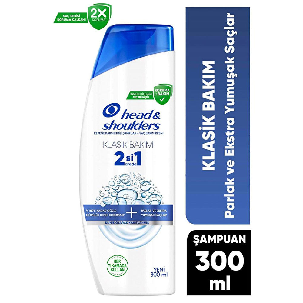 Head & Shoulders 2-in-1 Anti-Dandruff Shampoo and Conditioner - Dermatologically Tested, pH Balanced, Moisturizing - Shampoo