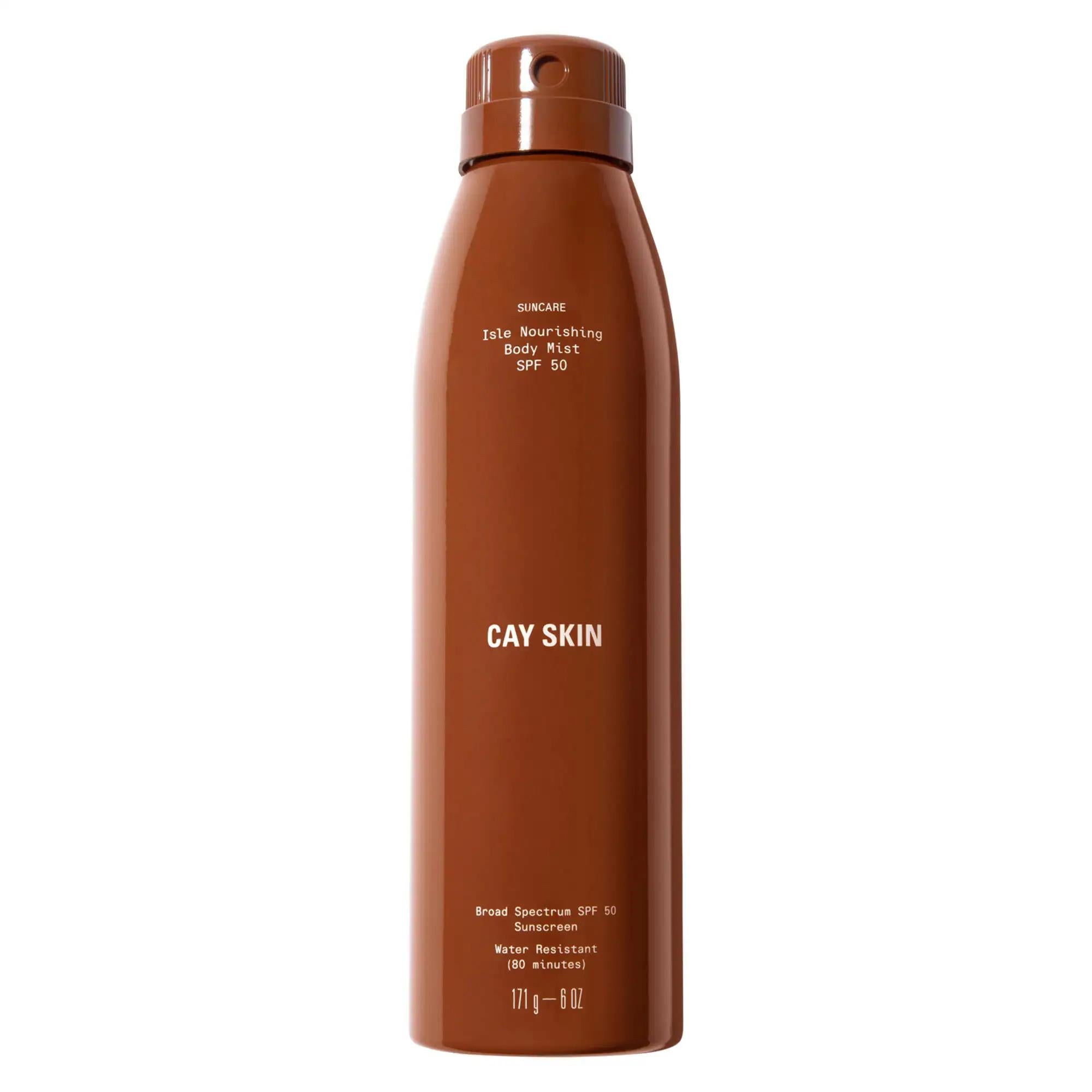 Isle Nourishing Body Mist with Sea Moss and Hyaluronic Acid - SPF 50 Broad-Spectrum UV Protection Isle Nourishing Body Mist SPF 50 - Broad-Spectrum UV Protection Nourishing Body Mist, SPF 50, Broad-Spectrum UV Protection, Vegan Skincare, Gluten-Free Skincare, Sea Moss, Hyaluronic Acid, Vitamin C, Cruelty-Free, Recyclable Packaging, Body Sunscreen, Skincare, Sun Protection, Hydrating Body Spray