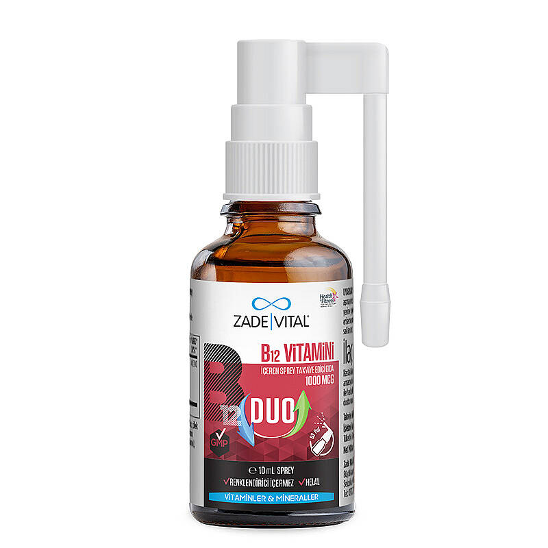 Zade Vital B12 Vitamin Duo 1000 mcg Spray 10 ml