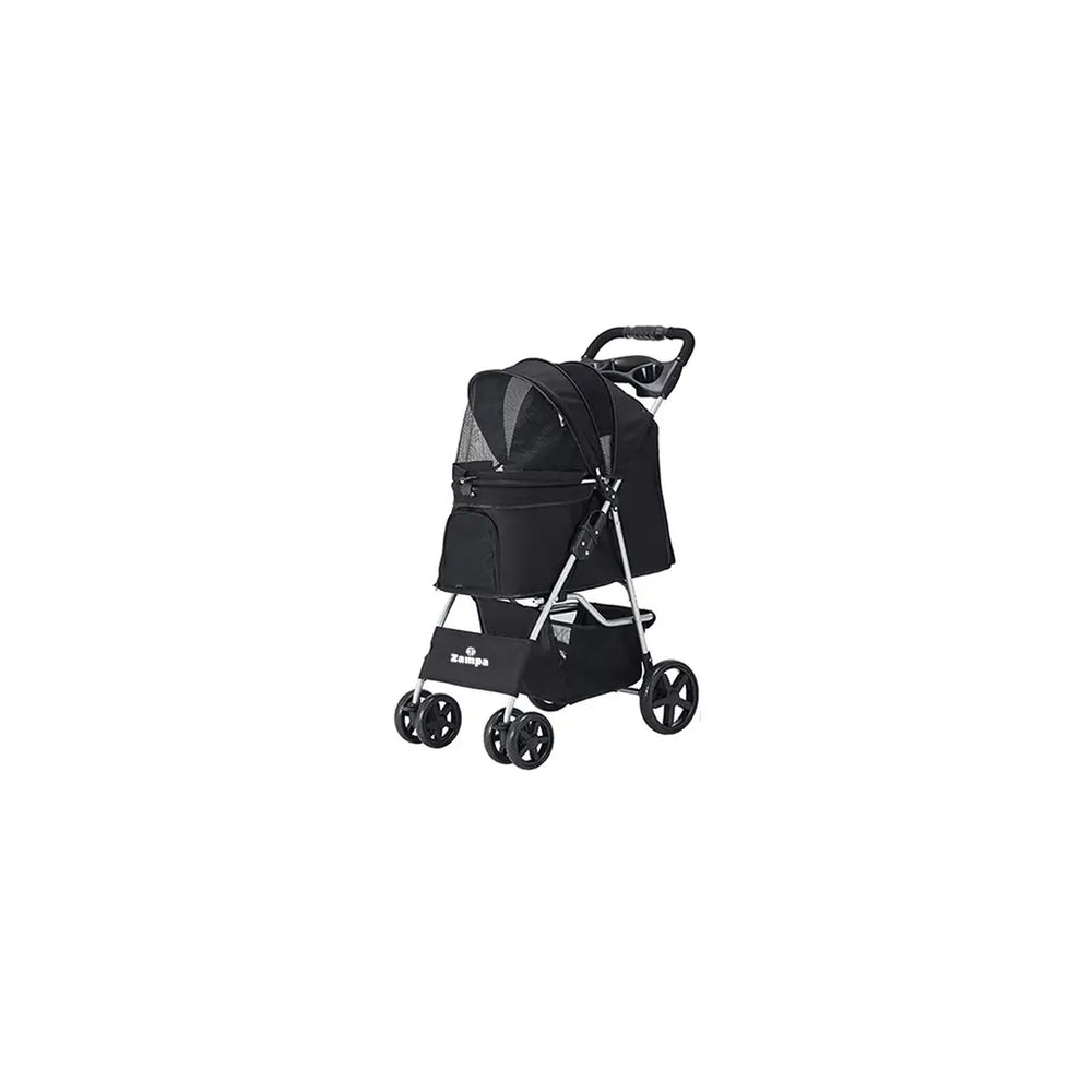 Zampa Favorite Pet Stroller for Cats and Small Dogs 46x78x99cm Black