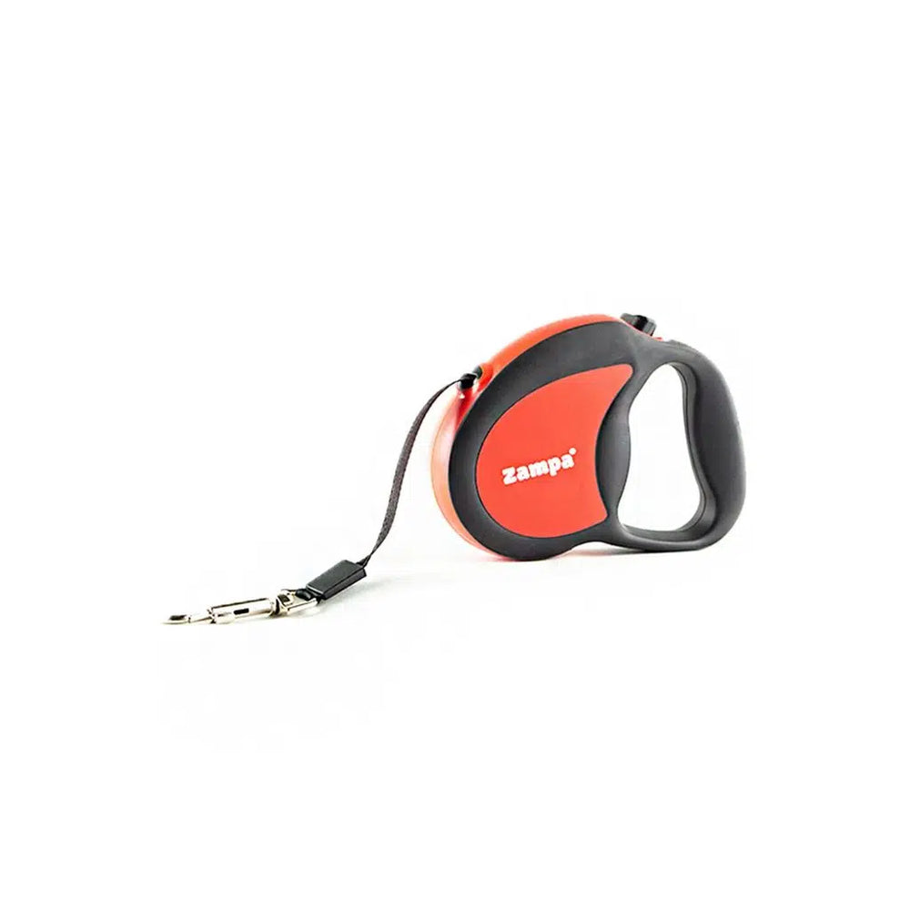 Zampa Galera Retractable Tape Dog Leash 4m Small Red-Black