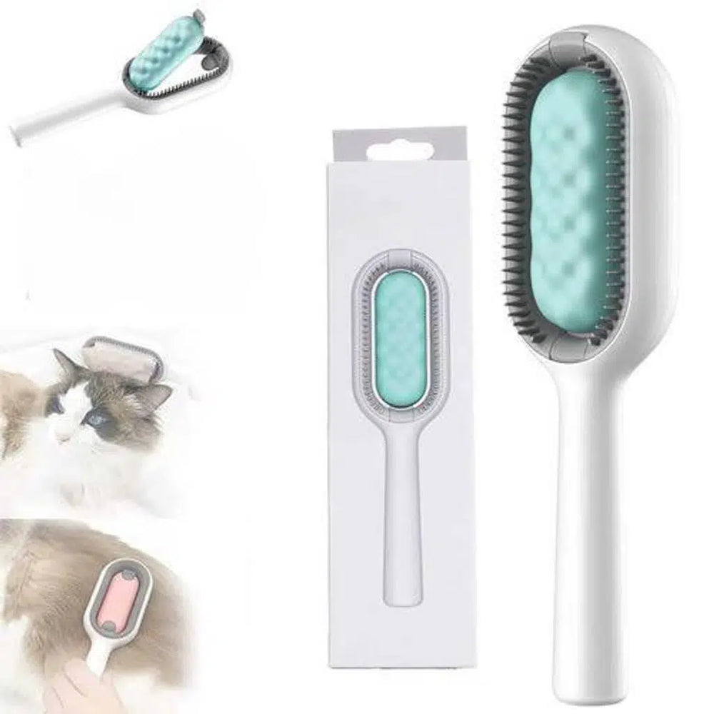 Zampa Pet Grooming Brush with Water Tank and Wipes 19x5 cm