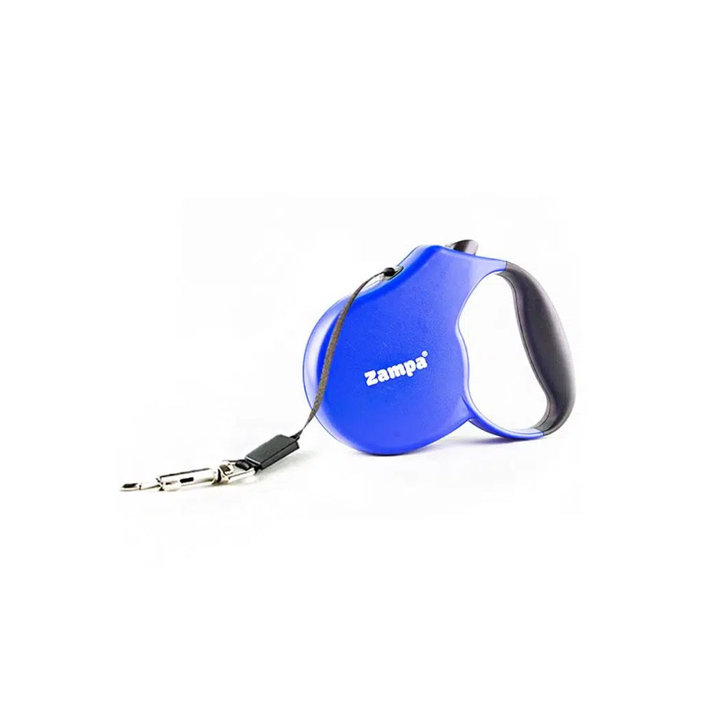 Zampa Loja Retractable Tape Dog Leash Blue 4m Small
