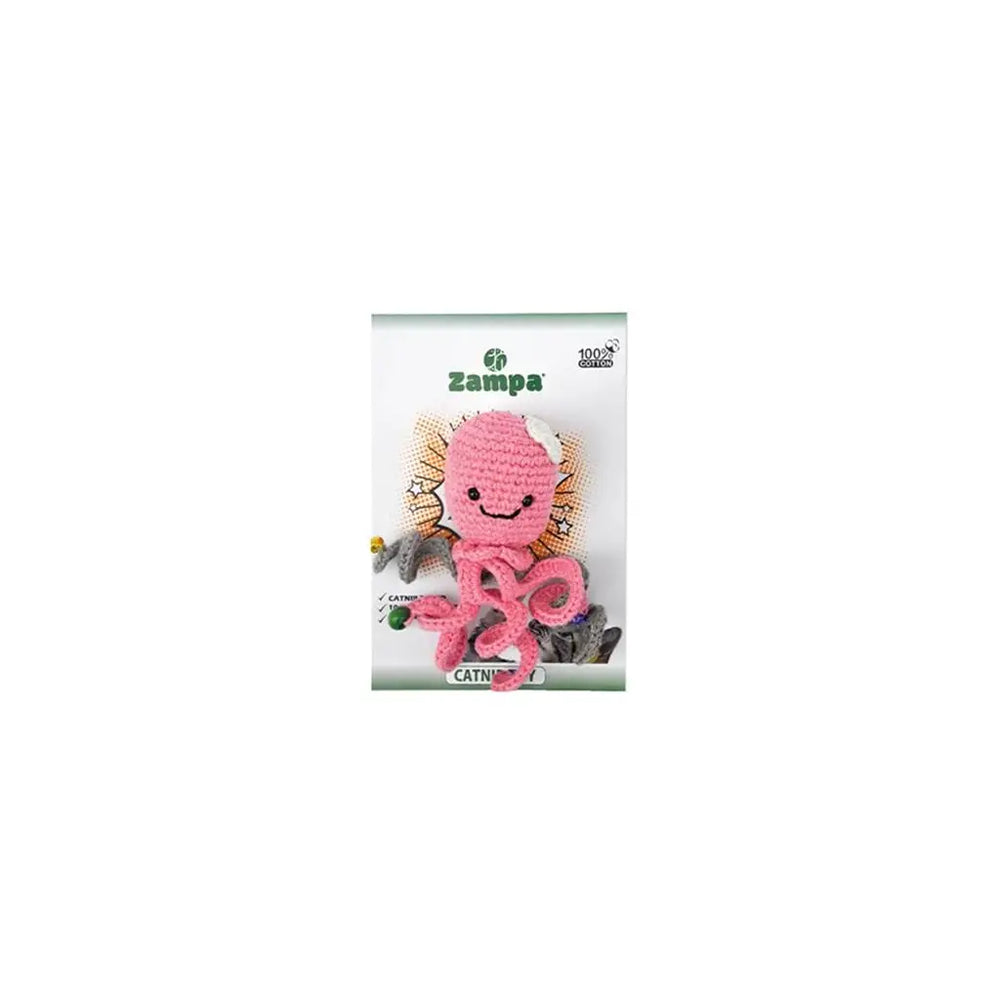 Zampa Woven Sea Anemone Cat Toy - Interactive Plush Toy for Cats