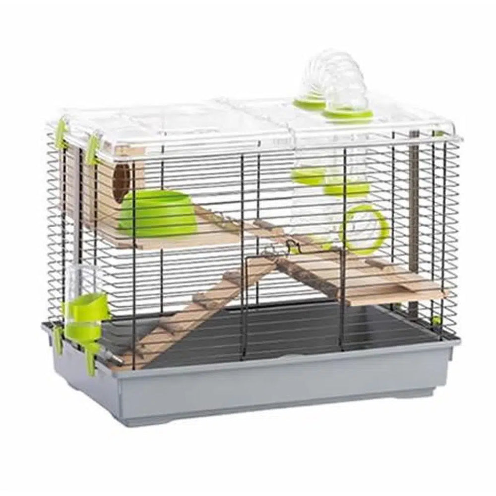 Zampa Plus Pino Natura Hamster Cage with Wood Platforms 45x27x34 cm