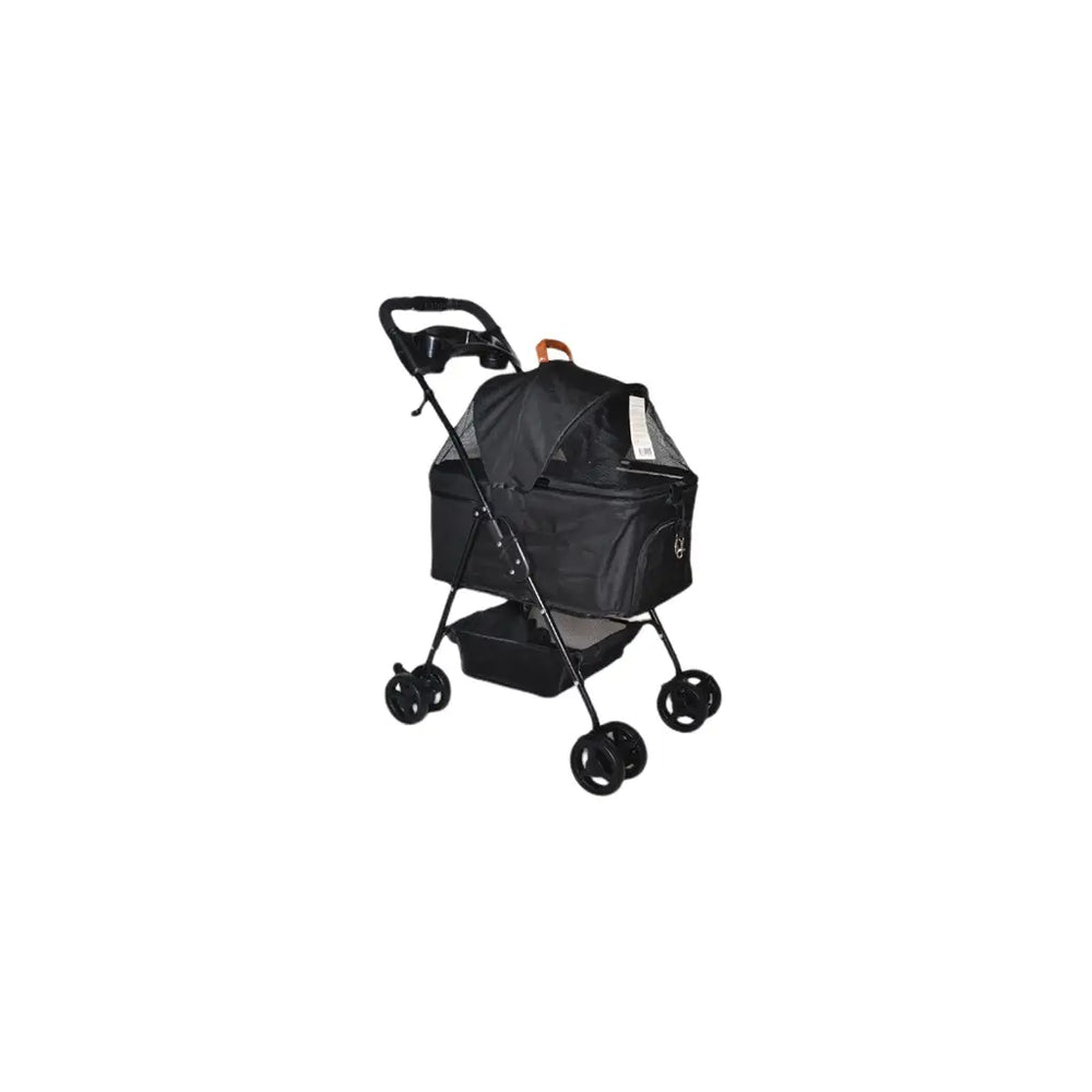 Zampa Verstappen Pet Stroller for Cats and Dogs Black 45x64x96cm