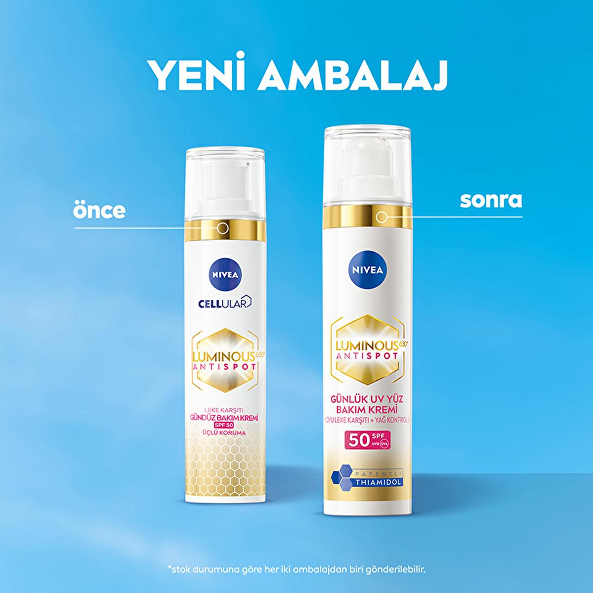 Nivea Luminous630 Dark Spot Reduction Face Cream - SPF50, Hyaluronic Acid - Brightening, Anti-Aging, & Sun Protection - 1.35 fl oz Nivea Luminous630: Dark Spot Cream & SPF50 | Brighter Skin Nivea Luminous630, dark spot cream, hyperpigmentation treatment, SPF50 face cream, anti-dark spot face cream, skin brightening cream, face cream for sensitive skin, Thiamidol cream, sun protection face cream, skin tone evening cream, facial cream, dark spot remover, hyperpigmentation, sun protection, anti-aging, skincare