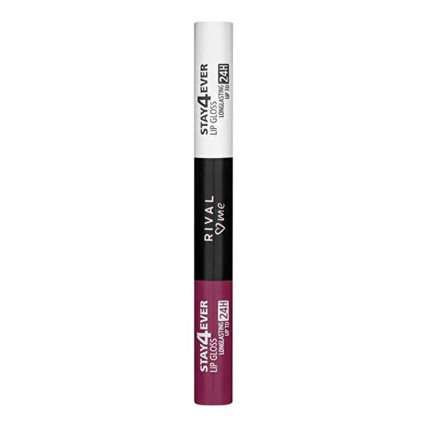 Rival Loves Me Stay4ever Deep Magenta Lip Gloss: Long Lasting, Vibrant Color & Glossy Shine - 7ml Rival Loves Me Deep Magenta Lip Gloss - Long Lasting Color lip gloss, long lasting lip gloss, magenta lip gloss, deep magenta lip gloss, glossy lip color, long wear lip gloss, makeup, long-lasting lip color, glossy lip finish, low-maintenance lip makeup, vibrant lip color, bold lip color, lipstick, cosmetic, beauty, magenta, glossy, long-lasting, stay4ever, gifts for her, makeup for women, daily wear lip gloss,