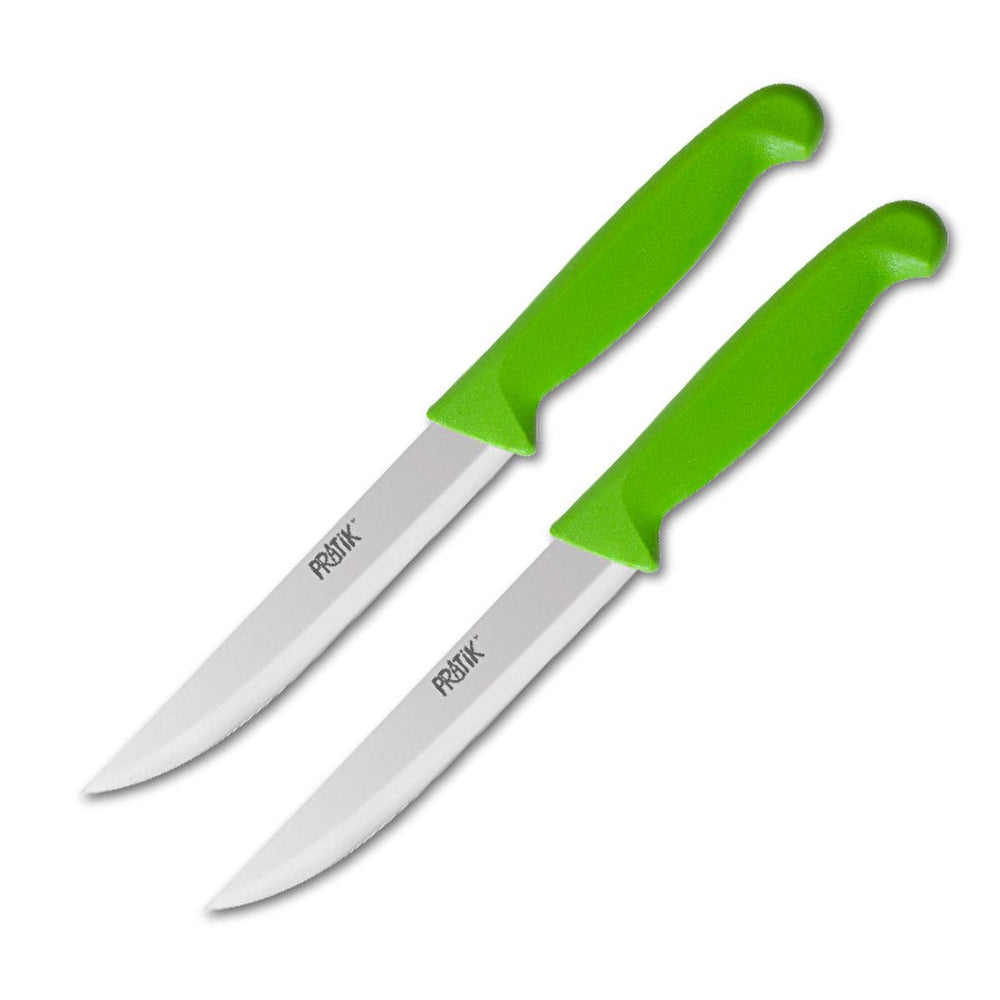 Pratik Vegetable Knife Set - 2 Piece, 12 cm, High-Carbon Stainless Steel, Ergonomic Design for Home Cooks