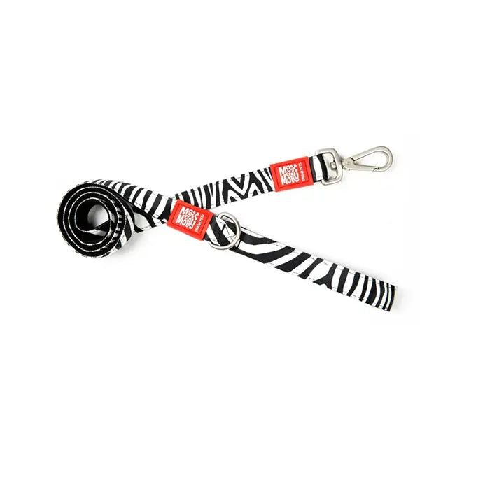 Max & Molly Zebra Dog Leash Stylish Patterned Lead Small
