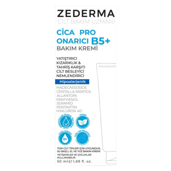 Zederma Cica Pro B5+ Soothing Cream for Skin Comfort 50 ml