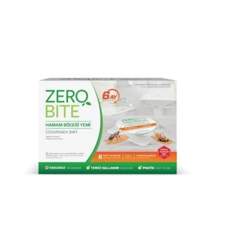 Zero Bite Cockroach Bait Station for Pest Control 6 Count
