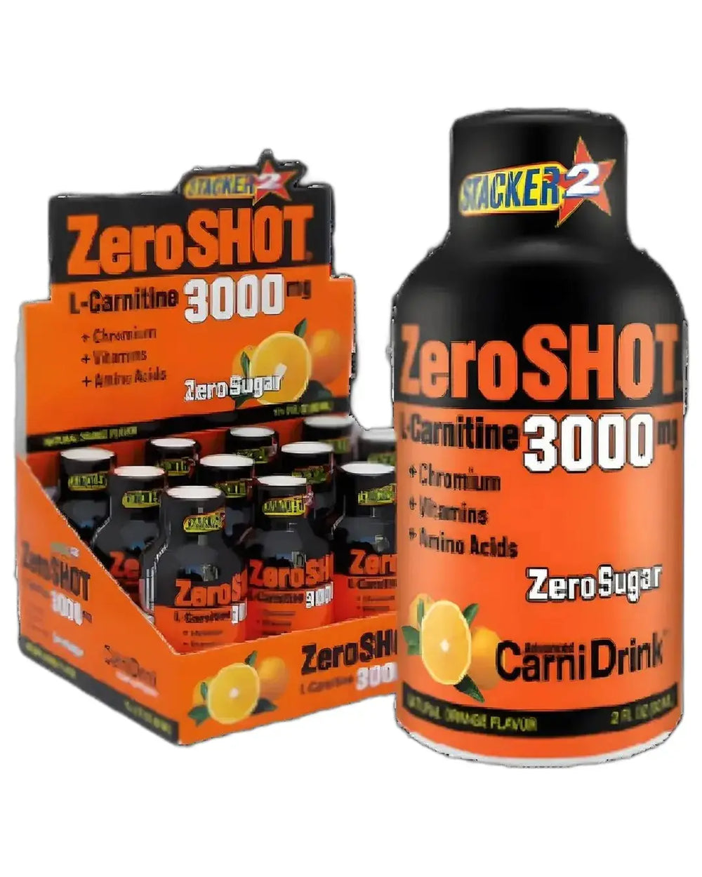 Zeroshot L-Carnitine 3000 mg Orange Flavor 12 x 60 ml