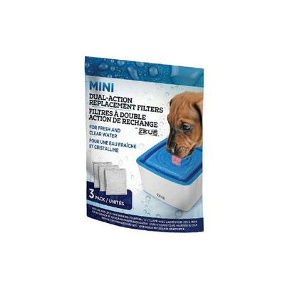 Zeus Mini Automatic Dog Fountain Replacement Filters 3-Pack